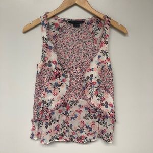 French Connection Size 2 Mixed Floral Tank Top